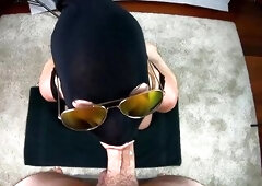 CRAZY ORAL-SEX ENDS WITH DOGGY POSITION AND CUM ON HER FACE - PAWG