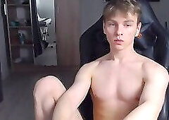 Alex cums hot on cam