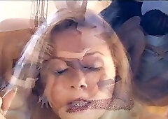 Lovely porn stars, Julia Crow and Carol like to share a handsome man’s hard meat stick