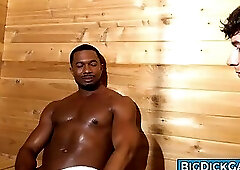 Steamy Sauna Gay Sex Sean Xavier and Vincent Oreilly Bareback