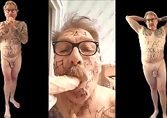 FAGGOT STEVE RYAN STROKES HIS FAGGOT PECKER