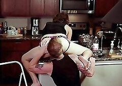 Bubble Butt Twink Scotty Gets Bred, Rimmed, and Blown on the Counter by Twunk Husband Brock