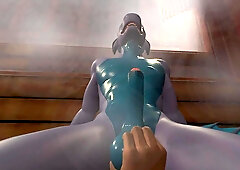 I wank, deepthroat fuck-stick in the sauna, eat pouch