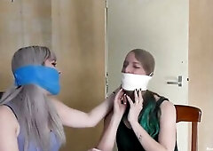Violet and Luna having Gag Joy