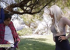 Busty Blonde Milf Brittany Andrews Fucks A Horny Boy