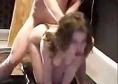 Screaming pain during anal and a facefuck