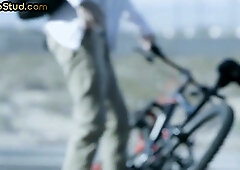 DESTRUCTIVE FILMS - Thin dickblowing lad bottom barebacked by top otter