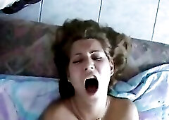 Gal screams as schlong reams her constricted butthole...