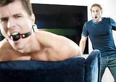 Bound Alex Chandler submits to his master, Wesley Woods