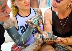 Two relentless girls take fisting HARD. pounding deep with both hands in every hole, stretching and dominating until she’s pushed past every limit. 