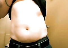Stomach Fetish FTM Solo