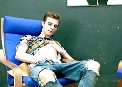 Skinny Lucas a with Dildo