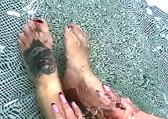 Playing With My Feet The Water & His Wang