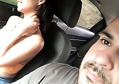 I masturbate my twat in front of Uber driver I ask him to fill my twat passionately until I've climax on the way home I ask him to permeate my va