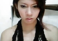 Sexy Shemale Jerks her Hard Cock