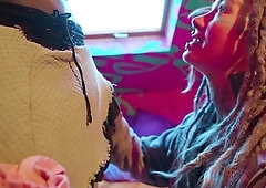 Horny Tattooed Cock Deep in Maid’s Ass