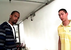 Interracial anal sex with afro gay