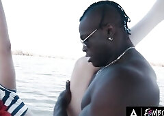 FEMBOYISH - Femboy Yuna Yule Wears Cute Sailor Outfit For Boat Day On Boy Harrison Feels' Yacht