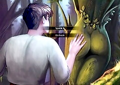 Dating simulator roleplay featuring a cute character with big boobs