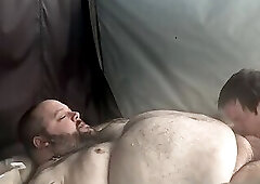 Ultra Chubby Bear Dady In Hot Tub🛁