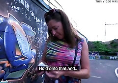 Public Agent Elisa Tiger Screwed Doggy position Beneath Highway