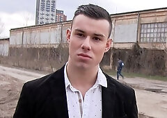 Slick-as-fuck Czech dude gets his asshole dominated big time