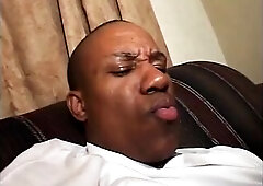 Ebony man screwing hot ebony playgirl after getting his schlong sucked and slapping her thick butt previous to cumming all over it.