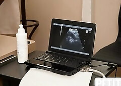 Tiny gayboy barebacked by handsome doctor on ultrasound