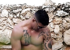 Married Bull Ramon: Milked and Edged by the Pool [WorldStudZ]