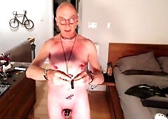 Gay undressing, toyed, in english