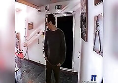 The scene opens with the pair standing, moving into intensive doggystyle with unfathomable thrusts. It switches to missionary where this guy pounds he