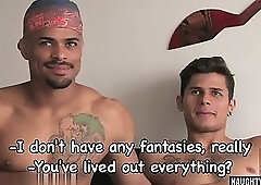 Brazilian gay flip flop with cumshot
