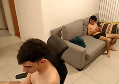 [bf][147] Caught Friend Jerking Off While I Play Video Games