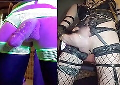 Bimbo doll enjoys some fun times as a French crossdresser with a big ass