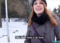 When I met Irina today, I had to offer the beautiful Spaniard a ton of money for a five-minute blowjob! But she was so beautiful with her red hair and