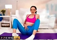 Brazzers - charlotte sins gets her narrow arse oiled fucked in a mind-blowing squirting yoga sesh