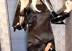 Witch hides a wand in her skirt