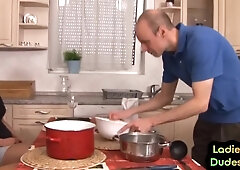 Pegging Cfnm Babes Fuck Guy Ass In 3some With Strapon