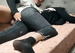 Stepson He Fucks His Hot Milf Stepmom by Mistake while Sharing a Bed in Ass