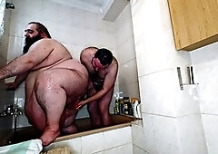 Flashing for the new guy in our wild gay foursome