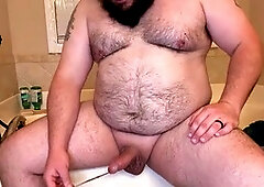 Bear, cock sounding, straight guy