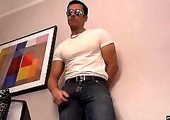 Rafael Alencar Leather Jerk Off