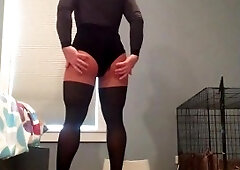 Hot Pants (trans, Crossdress, Female Mask, Mask, Transformation, High Heels, Milf, Bbw)