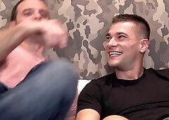 Active Duty: Beneath the Surface of a Muscular Brunette