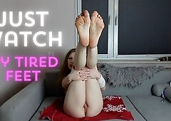 This day I'm sharing an intensely relaxing and foot tease session just for u! See in breathtaking close-up detail as I show off my soft, pale sol