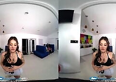 Busty Inked Teen Maddy May Provides Full Service VR Porn