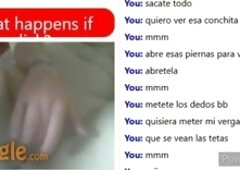 Busty babe strips and masturbates for me on webcam