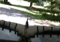 fastened upside down with open legs & mechanic Drilled