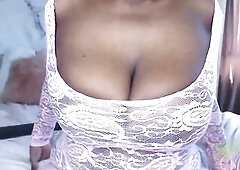 Pink and Lacey Large Natural Tit Tease from Bitch goddess Marley