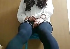 japanese crossdresser black tights foot fetish